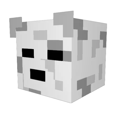 Enorch Minecraft avatar head, 3D render