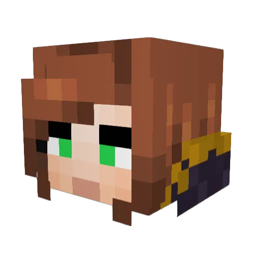 EnotikSofa Minecraft avatar head, 3D render