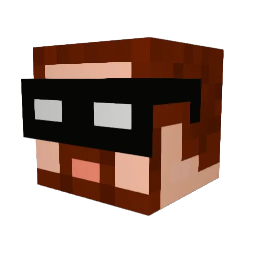 Enox22 Minecraft avatar head, 3D render