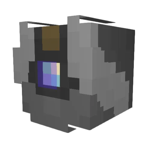 Enphi Minecraft avatar head, 3D render
