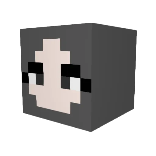 Enqn86 Minecraft avatar head, 3D render