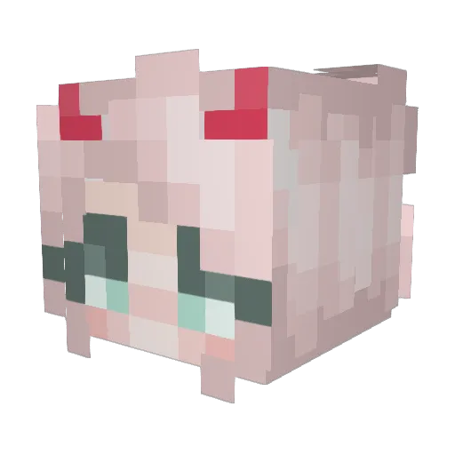 EnrAgu Minecraft avatar head, 3D render
