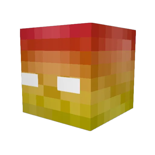 EnragedCowboy Minecraft avatar head, 3D render