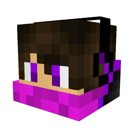 EnragedDreams Minecraft avatar head, 3D render