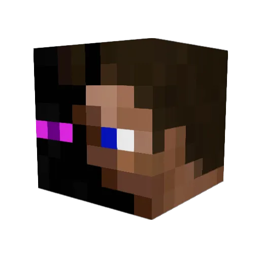 EnragedJellyfish Minecraft avatar head, 3D render