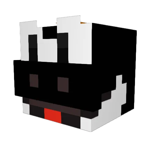 Enraise Minecraft avatar head, 3D render