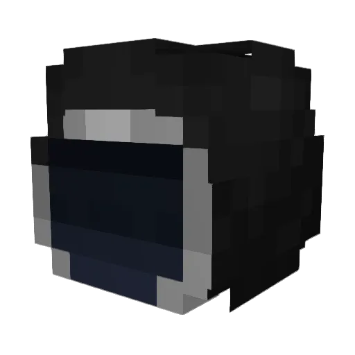 Enrax Minecraft avatar head, 3D render