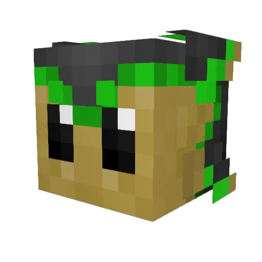 EnriDraws Minecraft avatar head, 3D render