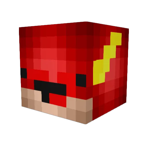 EnricoPDG Minecraft avatar head, 3D render