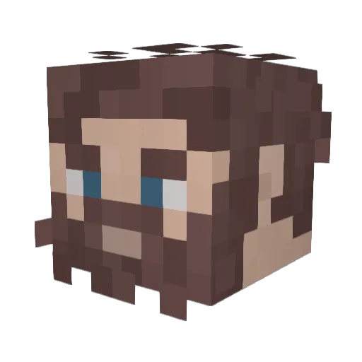 Enrico_Hi Minecraft avatar head, 3D render