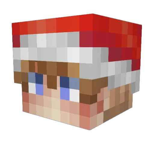 Enricovasiljuk Minecraft avatar head, 3D render