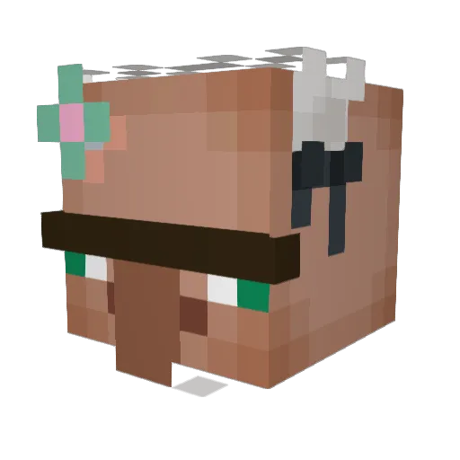 Enrike2 Minecraft avatar head, 3D render