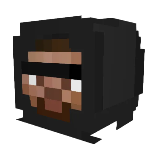 Enriqque Minecraft avatar head, 3D render