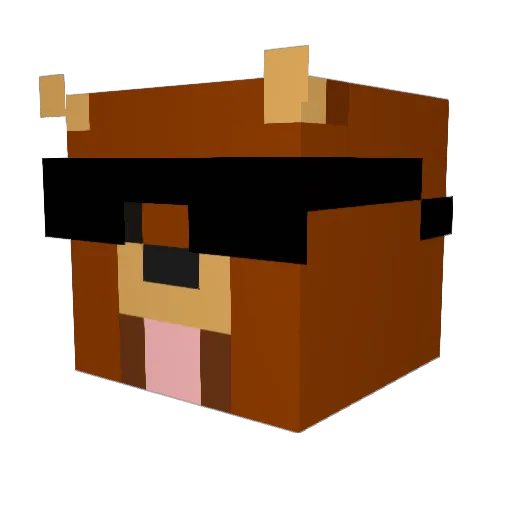 Enrique1503 Minecraft avatar head, 3D render