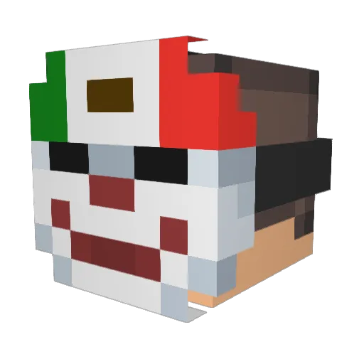 Enrique80en Minecraft avatar head, 3D render