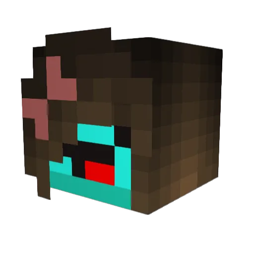 Enriquee1 Minecraft avatar head, 3D render