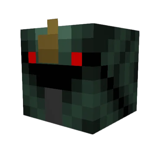 Enriqueso Minecraft avatar head, 3D render