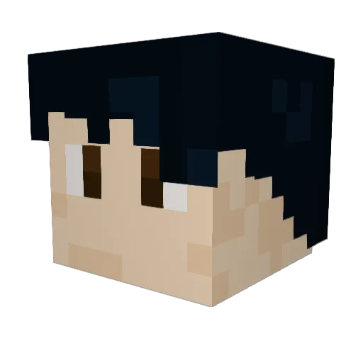 Enrix00 Minecraft avatar head, 3D render