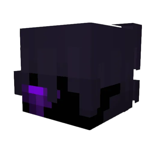 Enrragedd Minecraft avatar head, 3D render