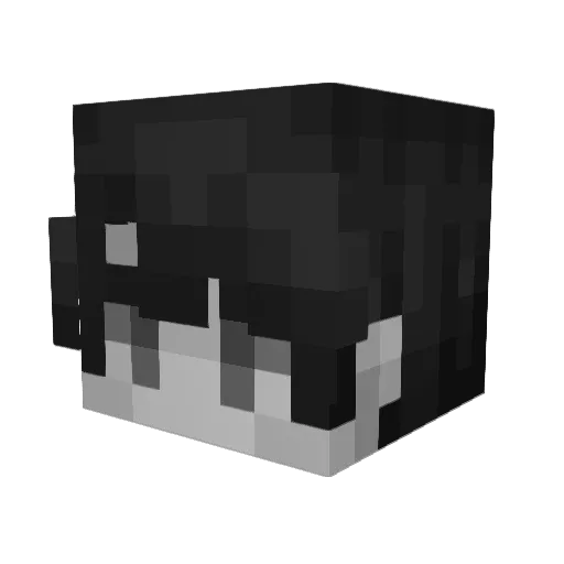 Enryuu__ Minecraft avatar head, 3D render
