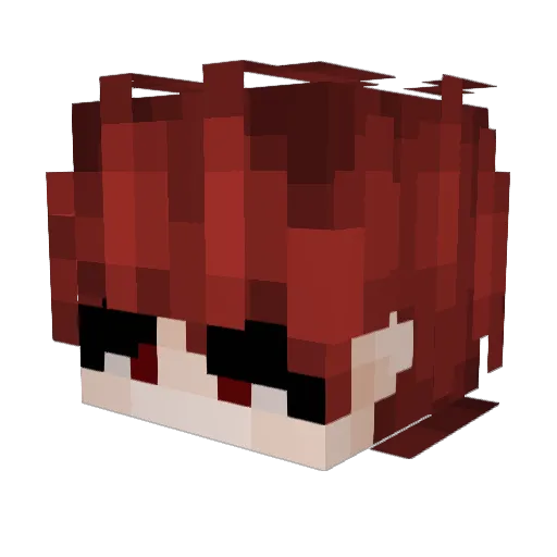 Enryuz Minecraft avatar head, 3D render