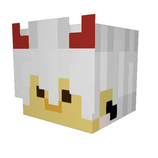EnsamaAnki Minecraft avatar head, 3D render