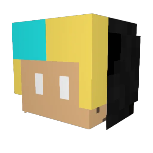 Ensekay Minecraft avatar head, 3D render