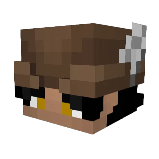 EnshiNoah Minecraft avatar head, 3D render