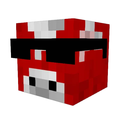 Ensync Minecraft avatar head, 3D render