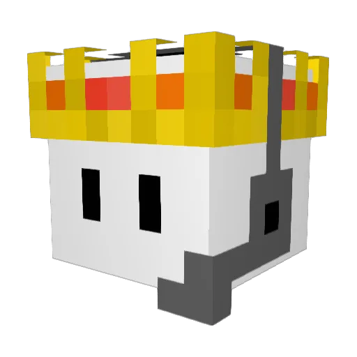 Ent2015 Minecraft avatar head, 3D render