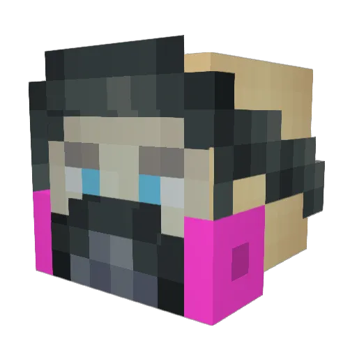 Entangl3d Minecraft avatar head, 3D render