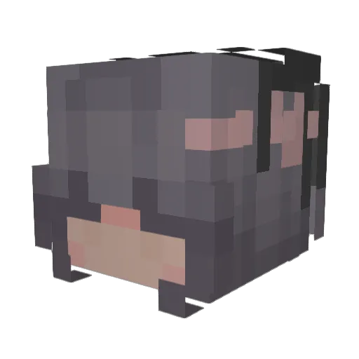 EntchenMommy Minecraft avatar head, 3D render