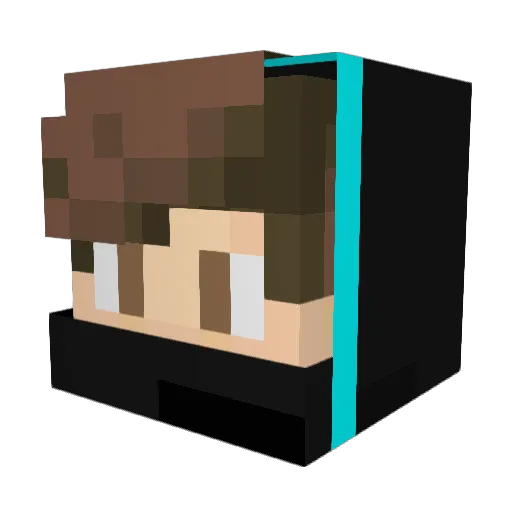 Ente032 Minecraft avatar head, 3D render
