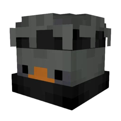 EnteEnteGanz Minecraft avatar head, 3D render