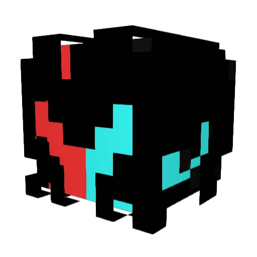 Ente_009 Minecraft avatar head, 3D render