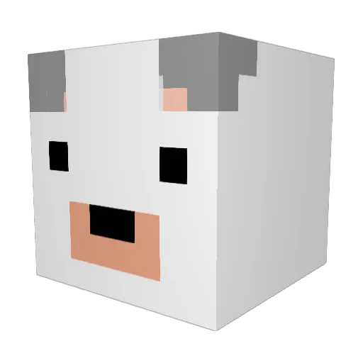 Entenflo Minecraft avatar head, 3D render