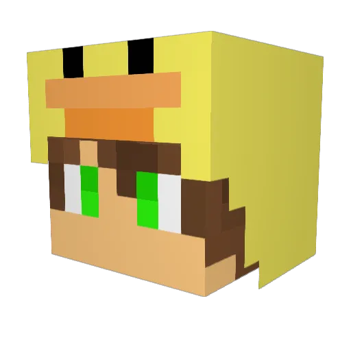 EntengamerHDLP Minecraft avatar head, 3D render