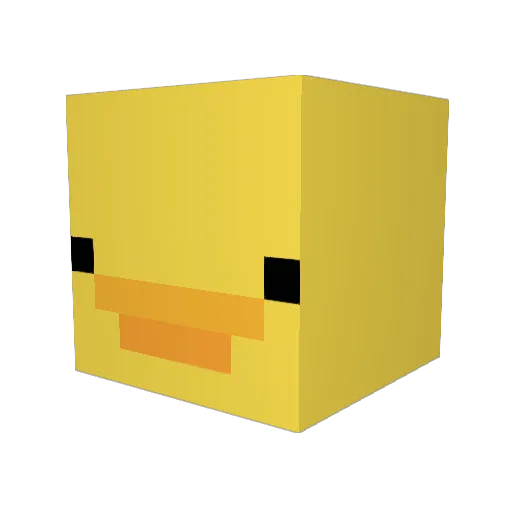 Enteo7 Minecraft avatar head, 3D render