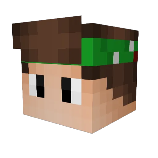 Entepayman Minecraft avatar head, 3D render