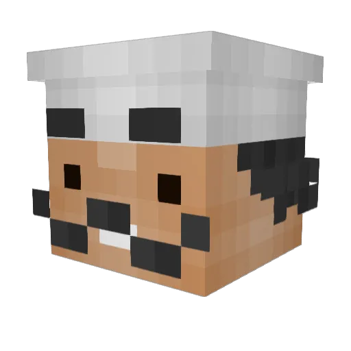 EnterClownTown Minecraft avatar head, 3D render