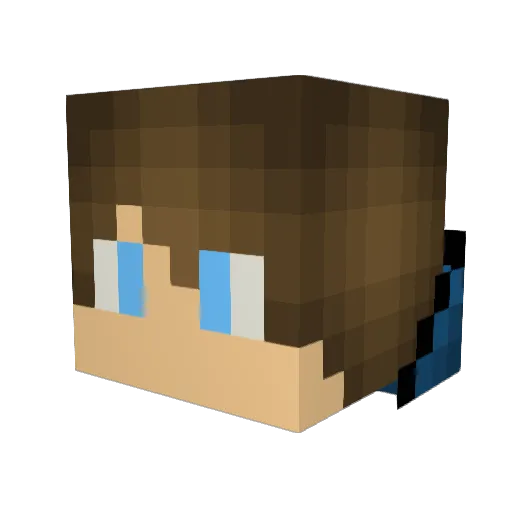 EnterName2 Minecraft avatar head, 3D render