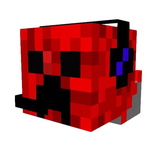 Enterboy Minecraft avatar head, 3D render