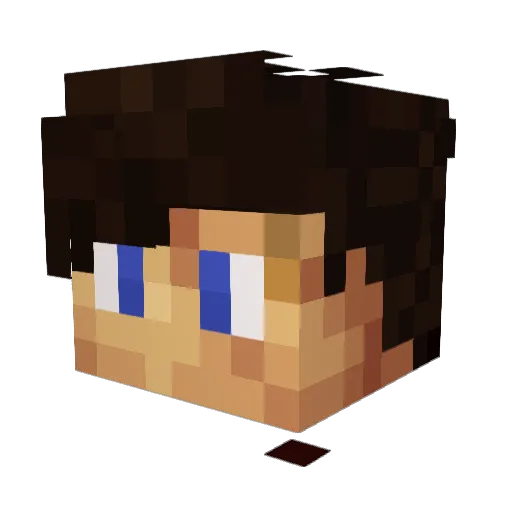 Entheas Minecraft avatar head, 3D render