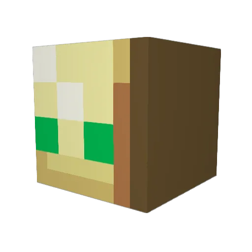 Enthropy Minecraft avatar head, 3D render