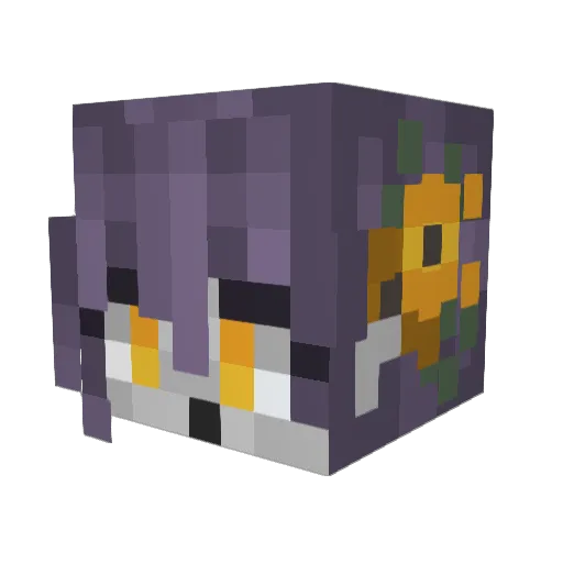 Enthrovs Minecraft avatar head, 3D render