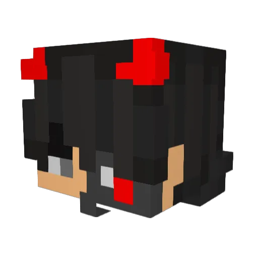 Entinite Minecraft avatar head, 3D render