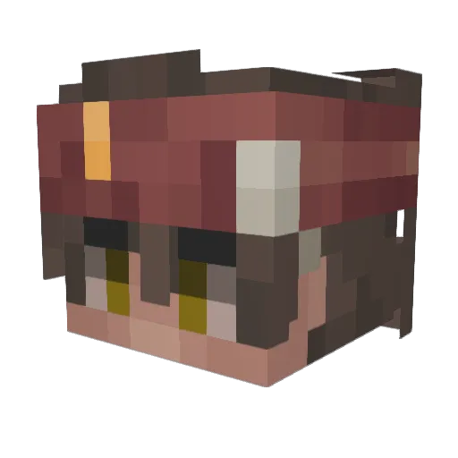 EntireLime36398 Minecraft avatar head, 3D render
