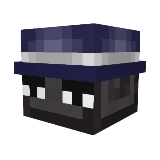 Entisek Minecraft avatar head, 3D render