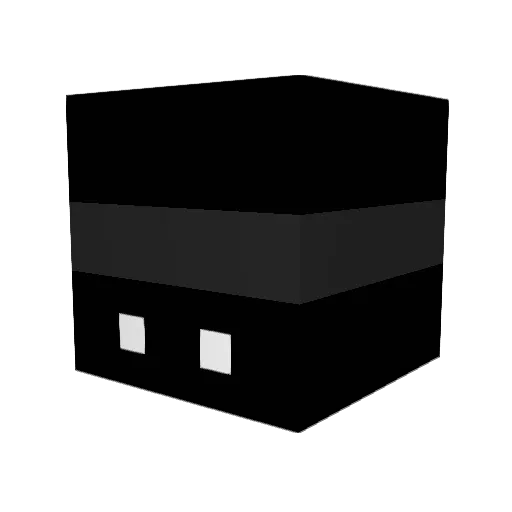 Entithyst Minecraft avatar head, 3D render