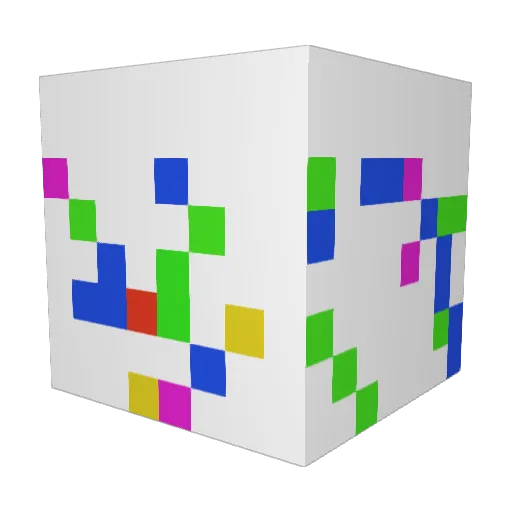 Entity1711 Minecraft avatar head, 3D render